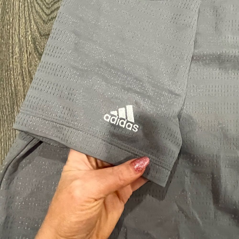 Adidas Polo Shirt Louisville Cardinals Short Sleeve Football Gray Medium - Picture 3 of 6